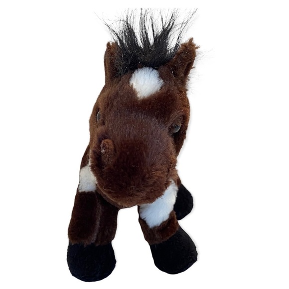 Ganz Webkinz Brown & White Pinto 8" Plush Stuffed Animal Toy Only No Code HM147 - Picture 3 of 12